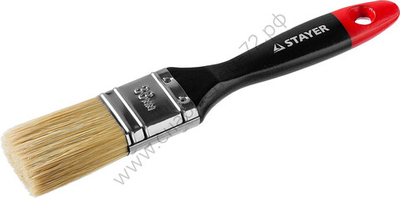 STAYER Universal 38 мм, 1,5″ светлая натуральная щетина, деревянная ручка, Плоская кисть, PROFESSIONAL (0104-038)