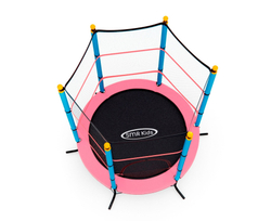 Батут детский DFC SMRKIDS 55" с сеткой, PINK