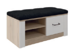 Прихожая "Ева 5" № 2 (дуб ирландский/белый матовый), ЛДСП, Комфорт-S