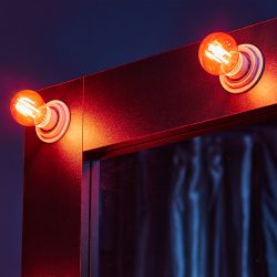 LED-G45-5W-RED-E14 GLA02RD Лампа светодиодная. Форма шар. Серия Air color. Красный свет. Картон. ТМ Uniel