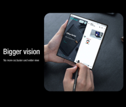 Кожаный чехол книжка от Nillkin для Samsung Galaxy Z Fold 7, серия Qin Pro Leather Case (с держателем для S Pen)