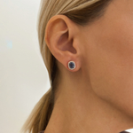 Серьги Пусеты со Шпинелью и Бриллиантами, E0015-45/1