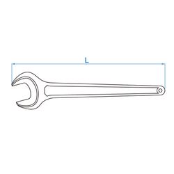 KING TONY (10F0-46P) Ключ рожковый силовой 46 мм