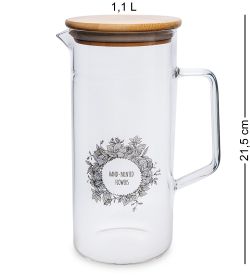 GS- 23/1 Кувшин с крышкой «Цветочное очарование» 1,1л