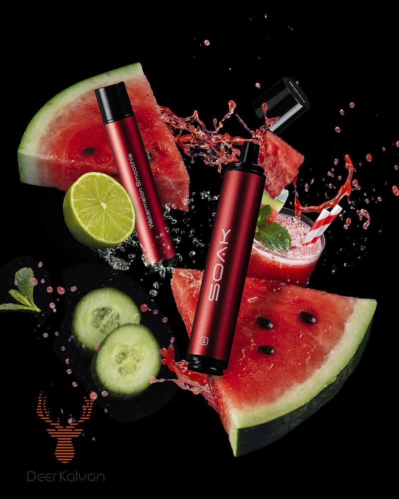 Soak S New &quot;Watermelon Smoothie&quot; (Арбузный Смузи) (3500 затяжек)
