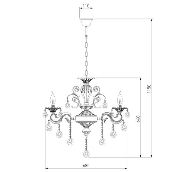 Подвесная люстра Bogates 294/8 Strotskis