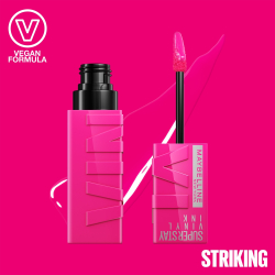 MAYBELLINE NEW YORK SuperStay Vinyl Ink - Стойкая жидкая помада, 4,2 ml