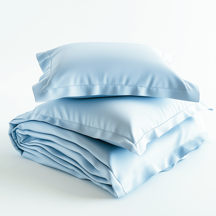 BLOOM Оксфорд Комплект постельного белья, сатин голубой
