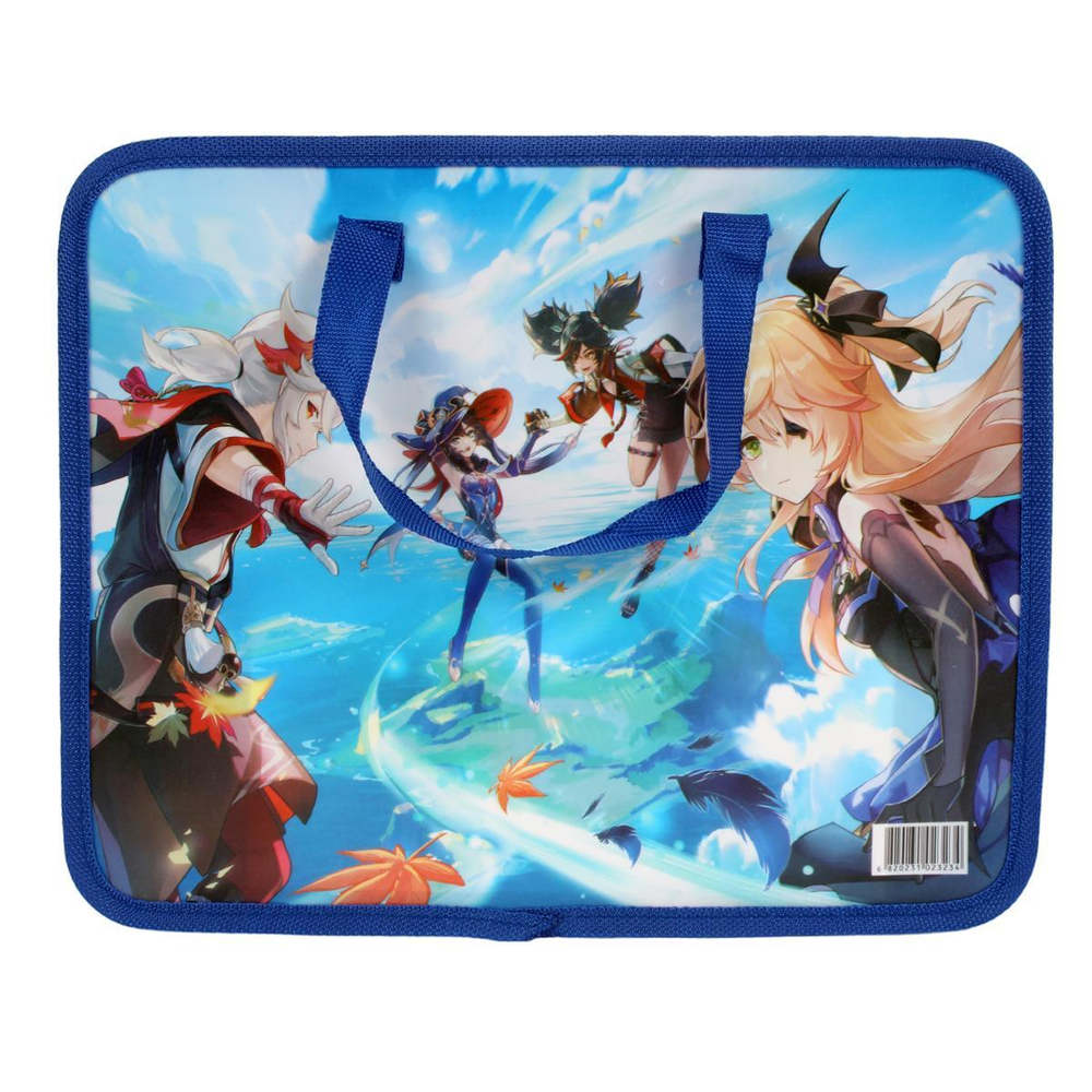 Папка А4 "Аниме 4" пластик, с ручками, ширина 8см