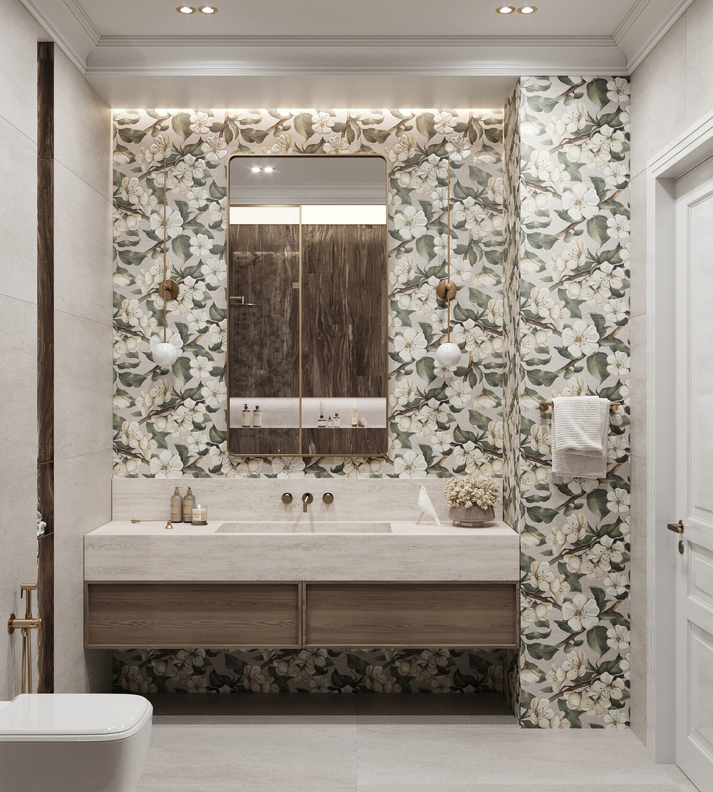 Керамогранит, Creanza, CORTEN GREY DECOR, 1200x600 мм, матовая с 3D-глазурью