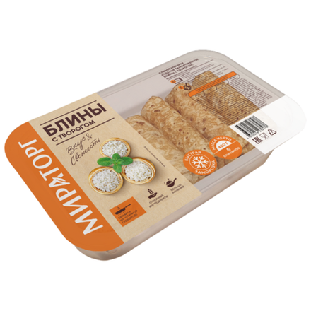 Блины с творогом Мираторг 360 гр