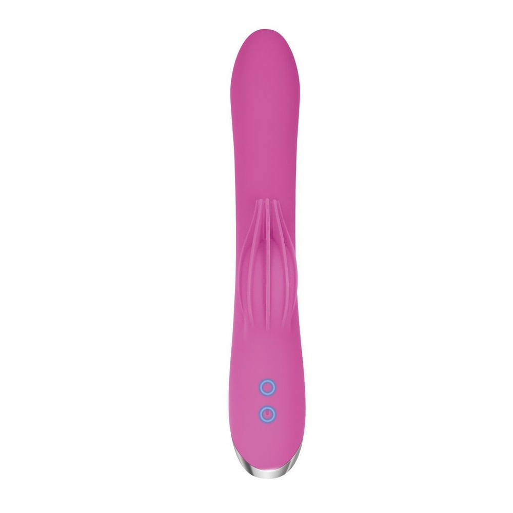 Розовый вибратор-кролик Eve s Clit Tickling Rabbit - 20,4 см.