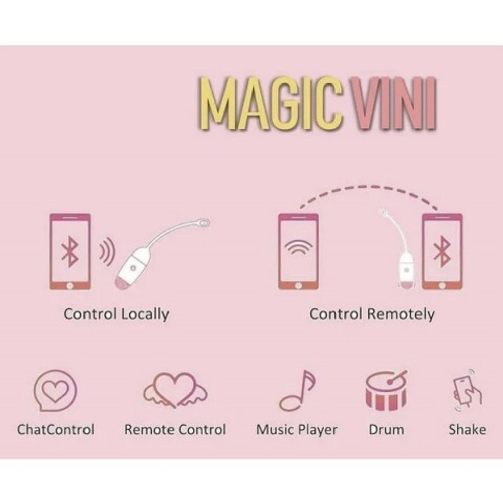 Виброяйцо Magic Motion Vini (оранжевый)