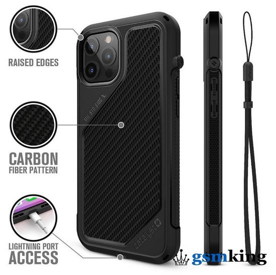 Catalyst Vibe Impact Case for iPhone 12 Pro Max Stealth Black (Чёрный)