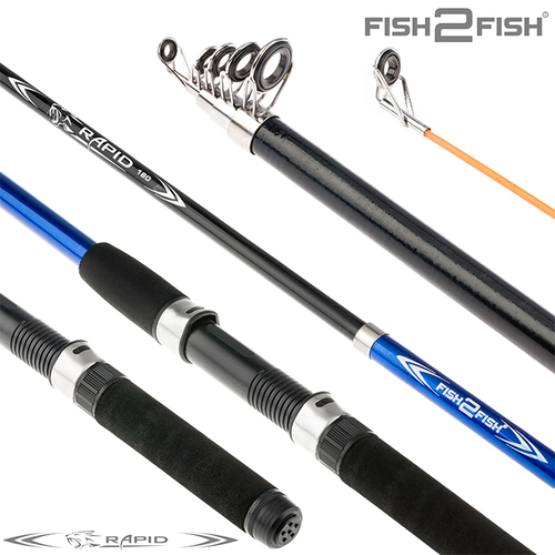 Спиннинг телескоп стекло к/с Fish2fish Rapid New (10-40) 2,4 м Blue