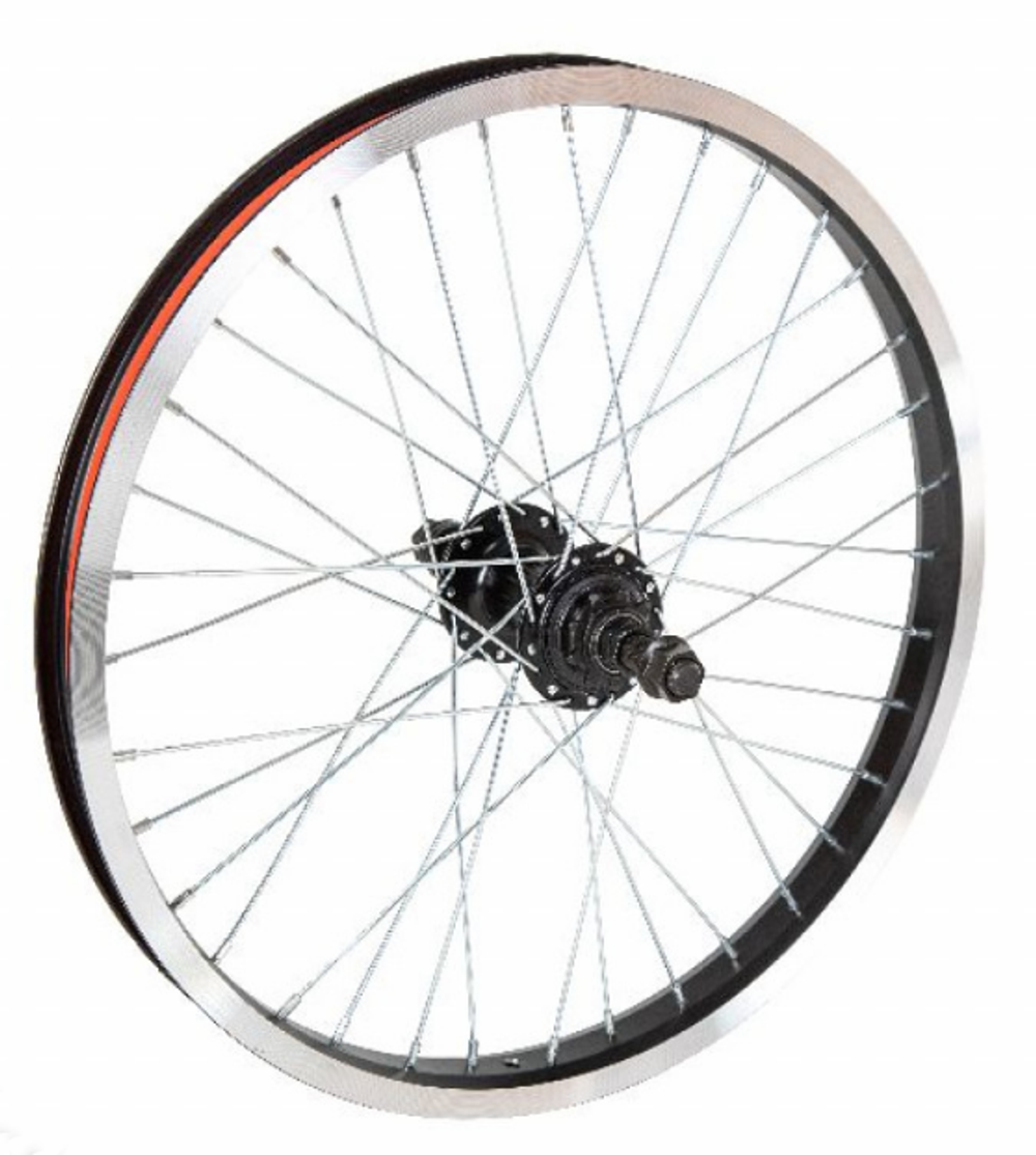 Колесо 20"BMX зад.дв.ал.обод 36отв,втSF-В17R,ось14мм,9Т,ПП