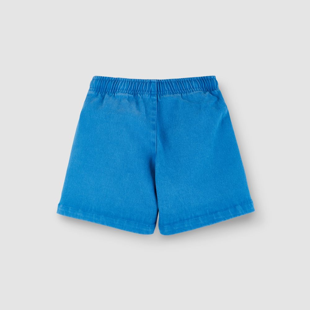 Шорты из вареного денима СИНИЙ