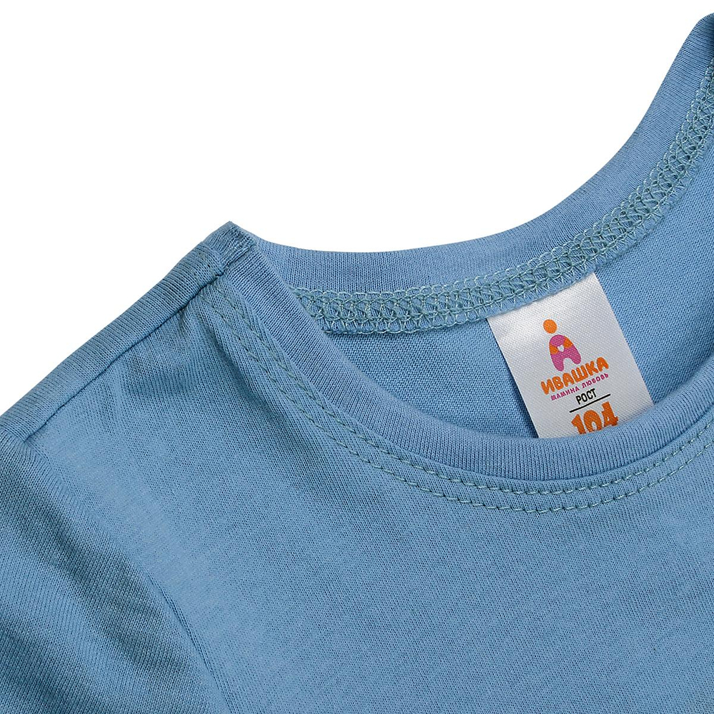 Футболка д/мальчика Ф-178/1 р.128 "Френки-1" тёмно-голубой (Ивашка), 1 шт.