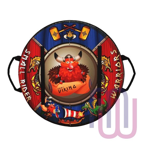 Ледянка-щит с ремнями, мягкая Small Rider Slider 55 см, викинг