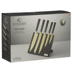 Набор из 5 ножей и подставки titan gold