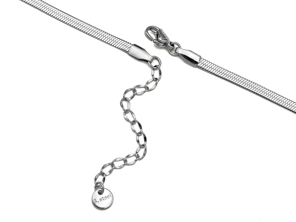 Цепочка с подвеской Сердце, сталь