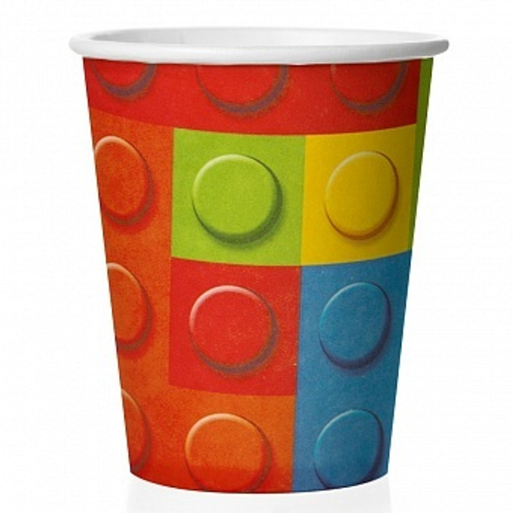 Стаканы (250 мл) Конструктор Разноцветный 6 шт.