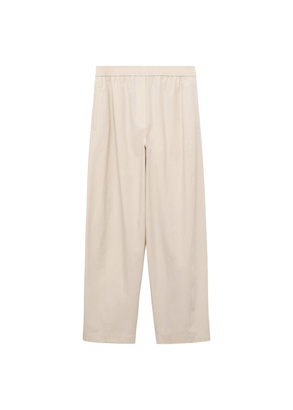 Брюки из хлопка со сборкой на поясе