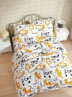 Ткань для пошива "Yogacat" Сказка бязь, длина 4 м., ширина 2,2 м.