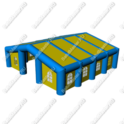 Надувной шатер "Сине-желтый" 8*8 м