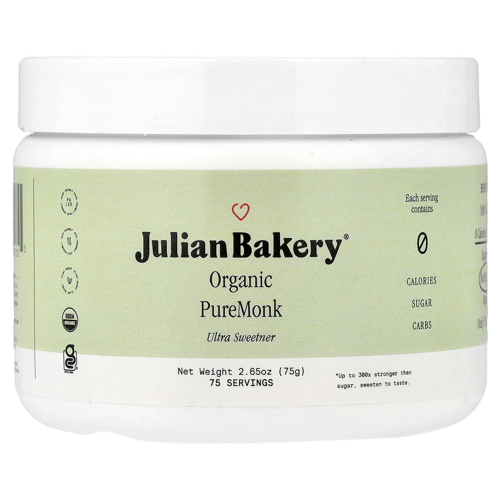 Julian Bakery, органический подсластитель PureMonk, 75 г (2,65 унции)