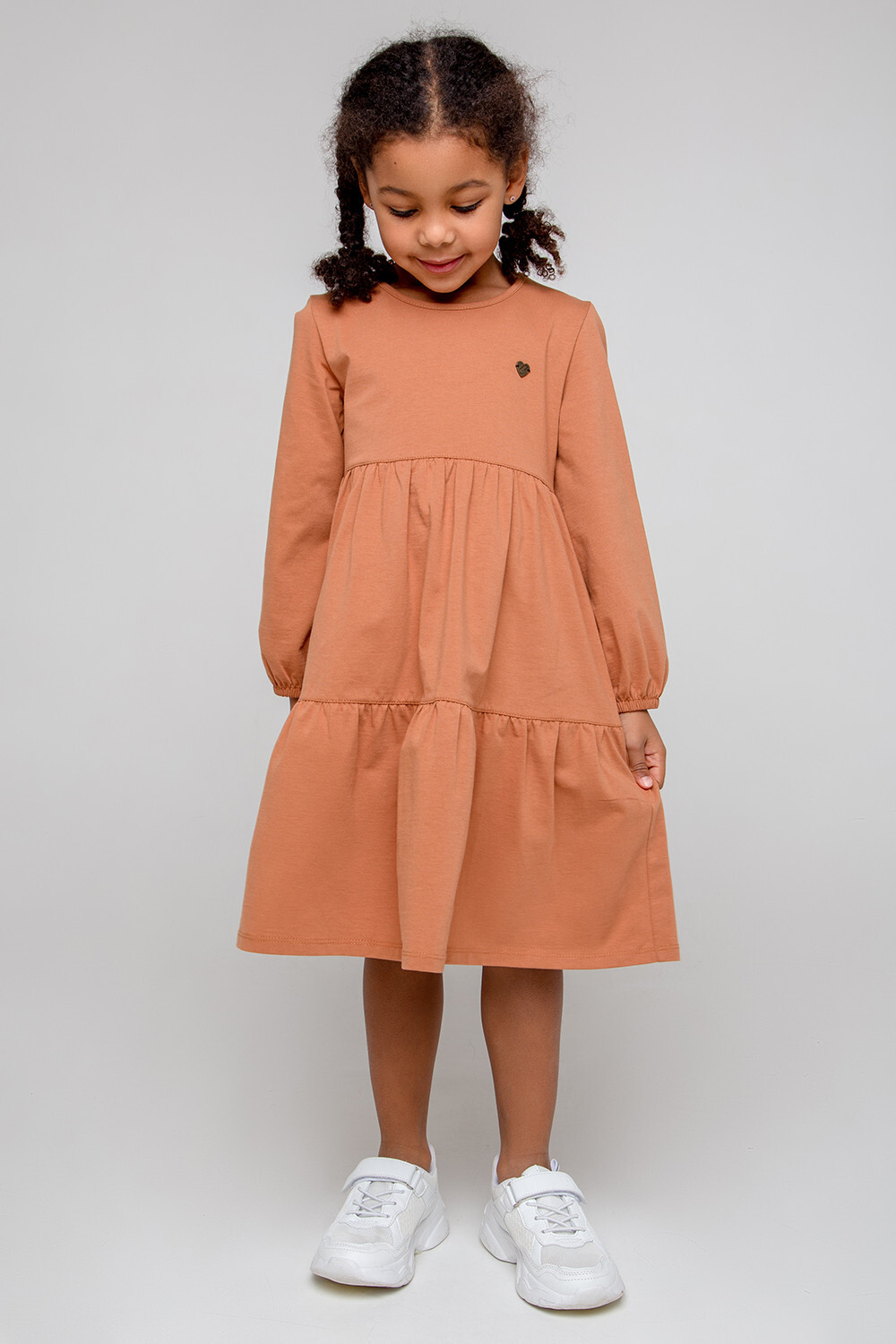 КР 5780/светло-коричневый к357 платье для девочки