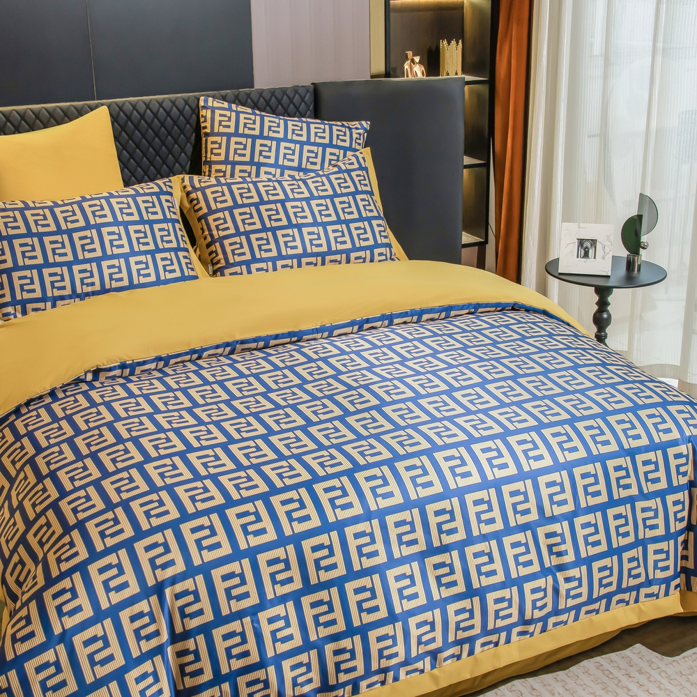 КПБ Сатин MS на резинке MSR012, Евро, 4 наволочки, простынь 180*200*30