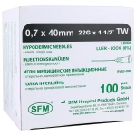 Игла инъекционная SFM 0,7х40 мм 22G 100 шт