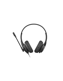 Гарнитура A4Tech HU-10 черный 2м накладные USB