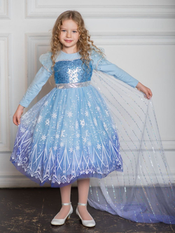 Платье Эльза + шлейф