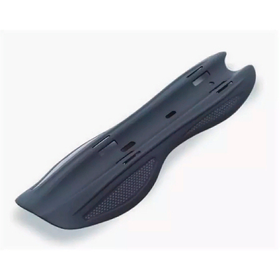 Крыло-щиток  на раму, для 20"- 29" байка. Эластичный крепеж. Черное, вставки "под карбон".SW-F1-137-