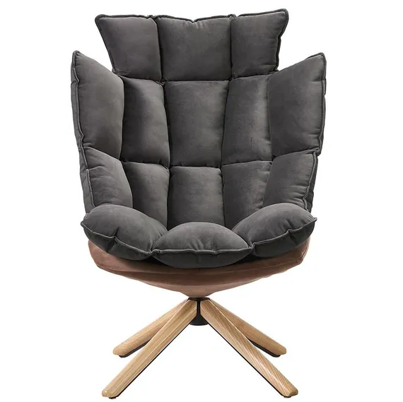 Кресло Husk серое | Купить в Hallberg.ru