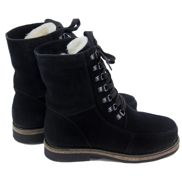 Унты-ботиночки женские из замши