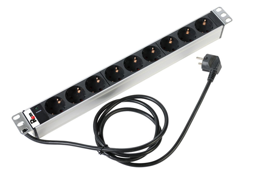Блок розеток 19", 9 розеток ЦМО R-16-9S-I-440-3