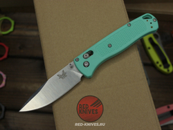 Нож Benchmade 535 Bugout CIVIL MINT (редкий цвет) А+++ - минт рукоять, клинок сатин, фурнитура сатин