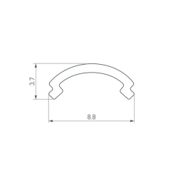 Экран ARH-KANT-H8-2000 Round Opal (Arlight, Пластик) 036324