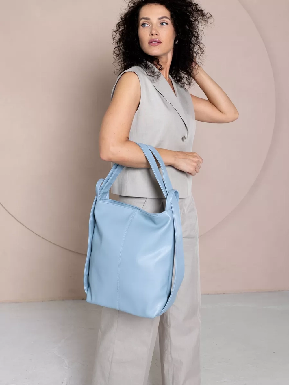 Сумка рюкзак через плечо большая трансформер