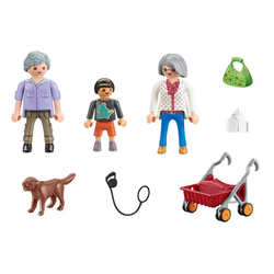 Playmobil - Бабушка и дедушка с внуком 70990
