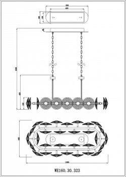 Подвесной светильник Wertmark Pamela WE160.30.323