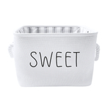 Корзина для хранения "White", Д240 Ш240 В190, белый