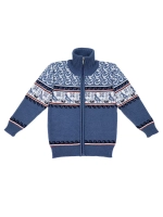 Кофта вязаная на молнии " Птичка"