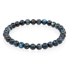 Браслет из натурального камня кианит синий 6 мм