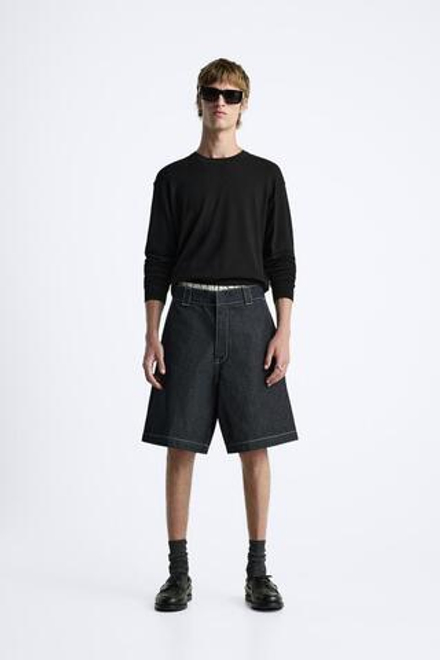 ZARA СВИТЕР ИЗ СМЕСОВОЙ ВИСКОЗЫ, ЧЕРНЫЙ