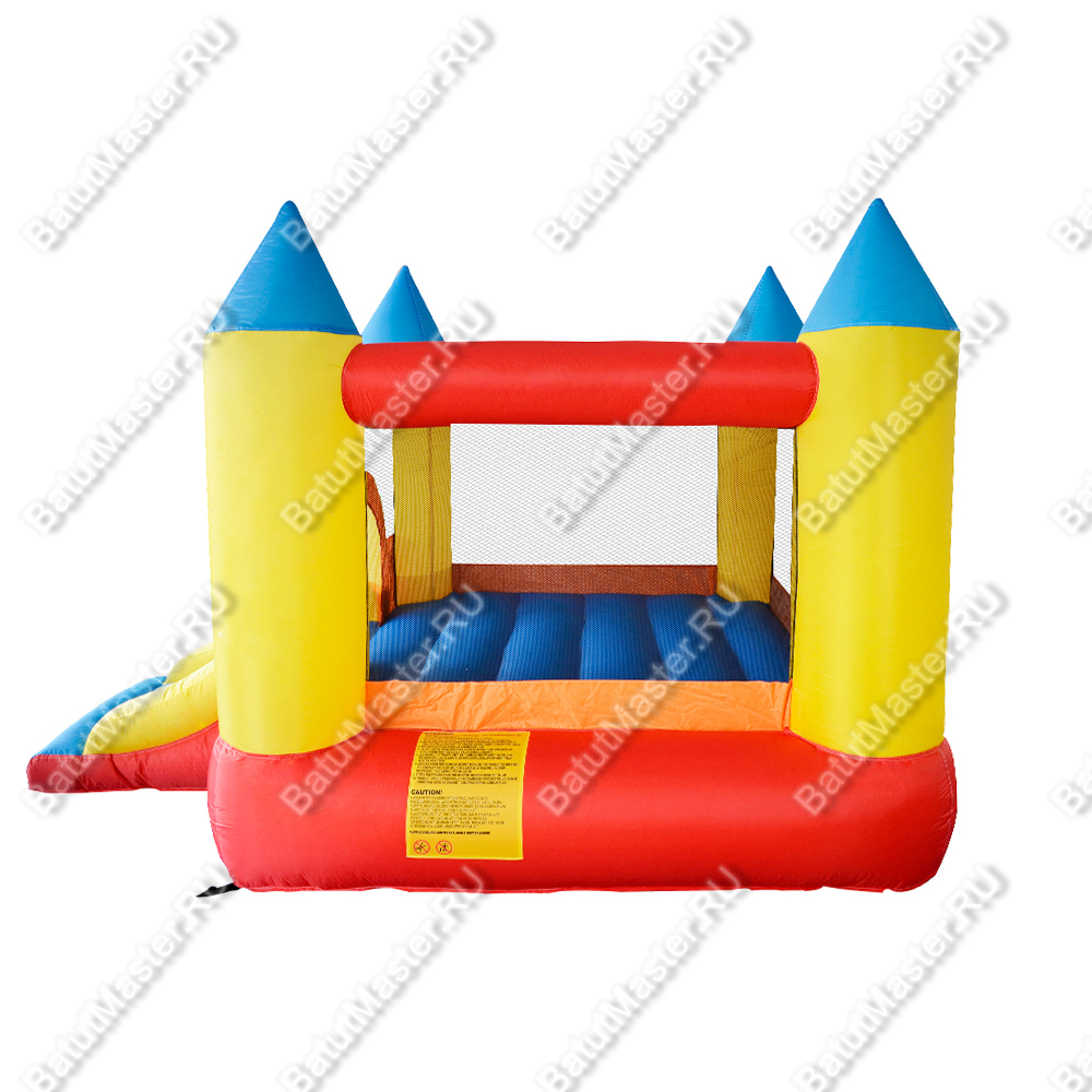 Батут для дачи "Красочный замок" 2,8*2,1*1,85 м