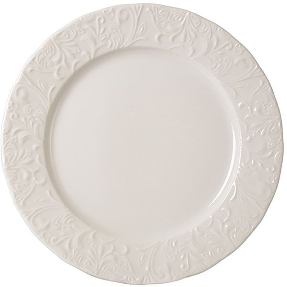Тарелка «Крим Пера» мелкая;фарфор;D=21см;белый (Цвет: белый)